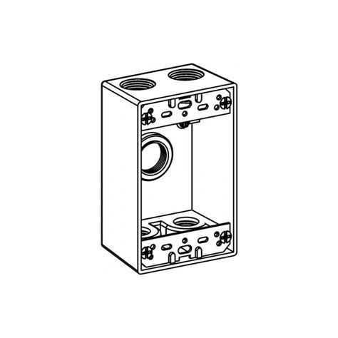 bwf electrical boxes|BWF/Teddico BWF 3/4 3HL 2G WP OLET BOX, TGB.